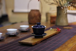 器世界精品钧瓷茶具 景德镇纯手工胎 霁蓝釉 单色釉盖碗 茶杯欣赏