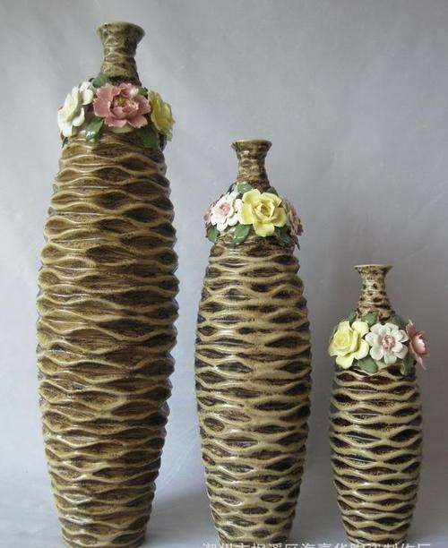 厂家2013新品 中**寄花花瓶 花瓶陶瓷 电镀花瓶 潮州.